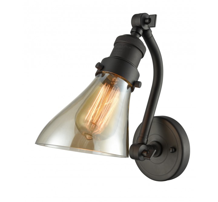 Angle Glass Double Swivel Wall Sconce - AMBER ANGLE GLASS