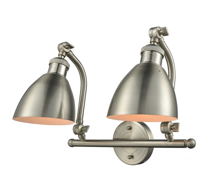 Metal Shade Double Swivel Vanity Light - METAL ANGLE SHADE