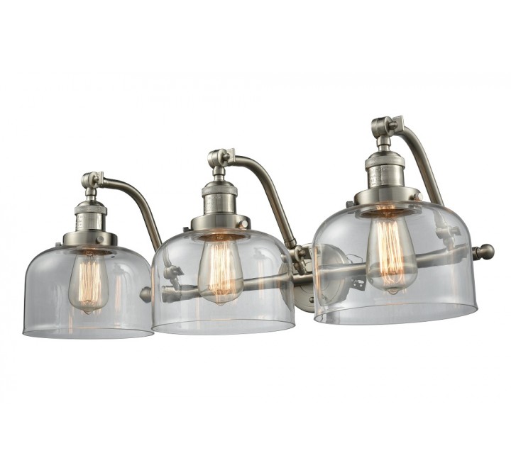 Glass Double Swivel Vanity Light - CLEAR  GLASS