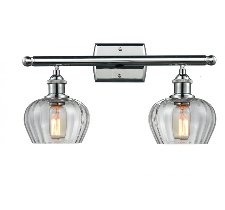 Glass Vanity Light - Polished Chrome - POLISHED CHROME