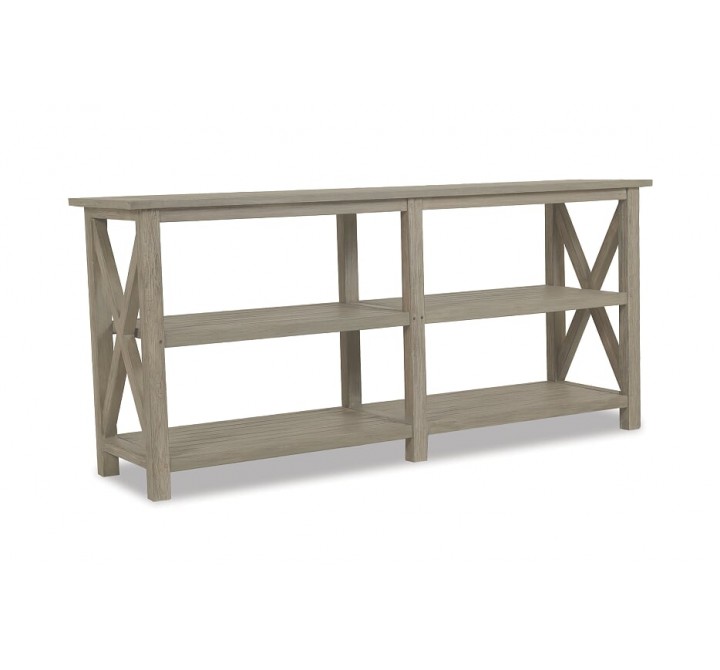 X Console Table in Coastal Teak