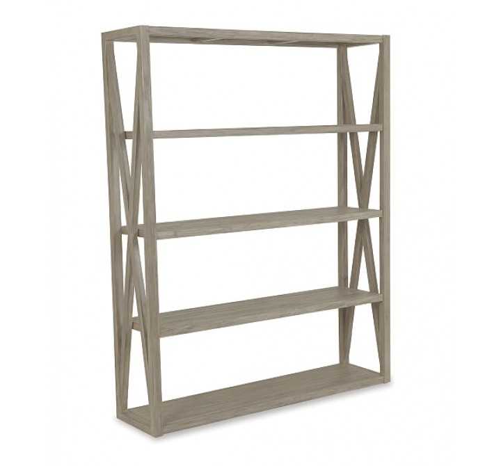 X Bookcase in Coastal Teak 