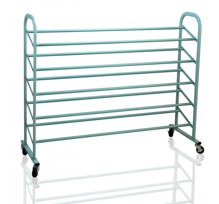 Oceanstar 5-Tier Metal Shoe Rack - Turquoise