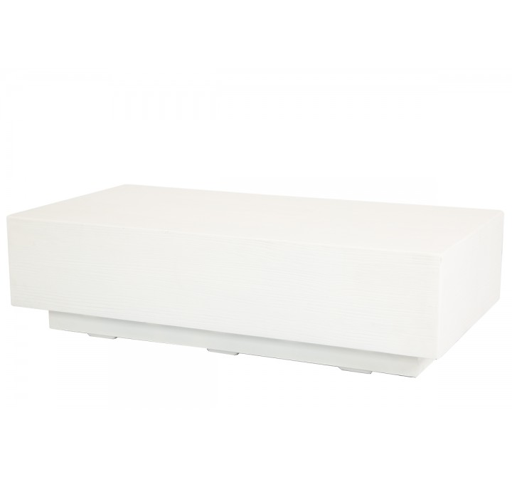 Sunset West Bazaar GRFC Faux Bois Coffee Table - Bone - Angled