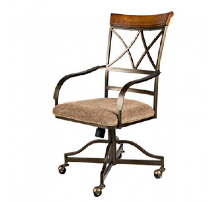 Powell Hamilton Swivel-Tilt Dining Chair on Casters - Set of 2