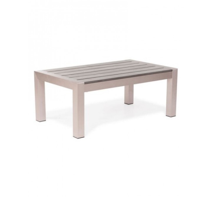 Zuo Modern Cosmopolitan Coffee Table Brushed Aluminum