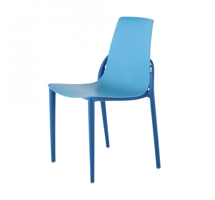 Papillon Stylish Dinning Chair - Pale Blue - Angled