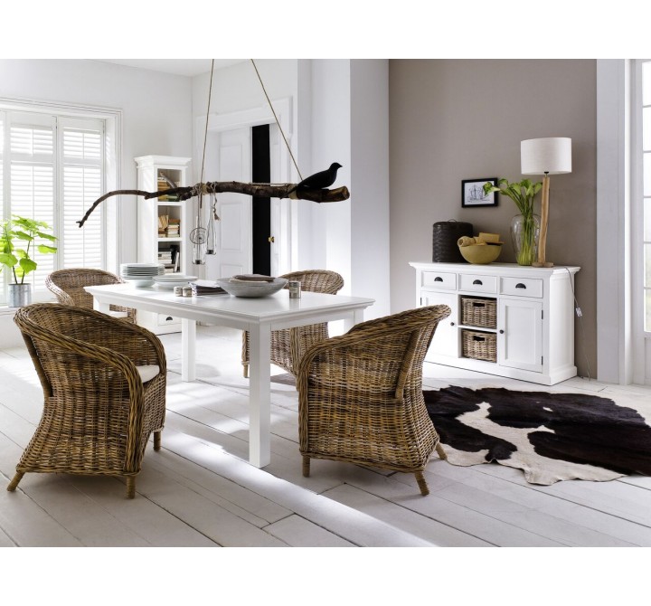 Wickerworks Set Of 2 Bonsun Dining Armchairs With Cushions