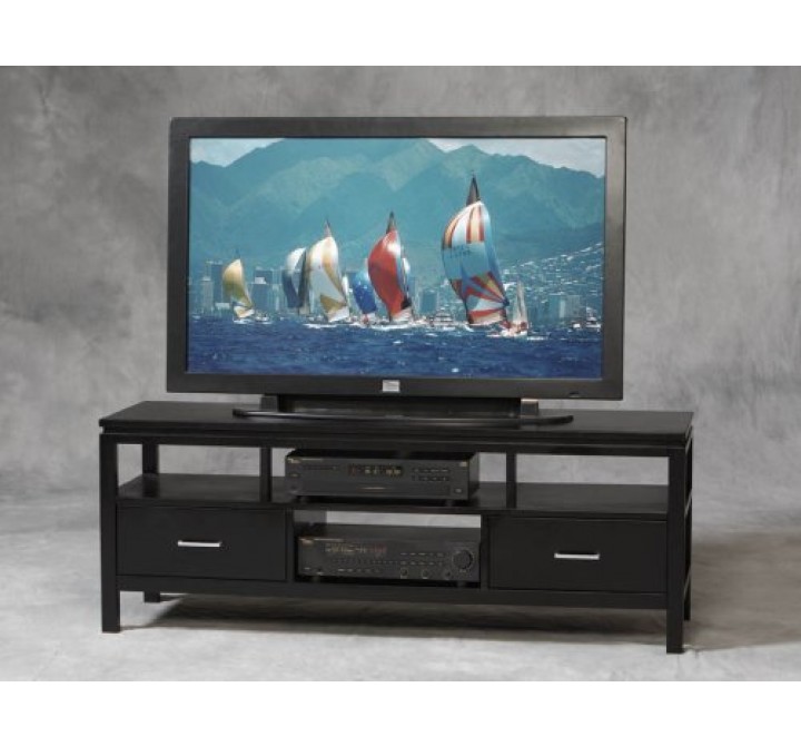 Linon Sutton Black Plasma TV Center