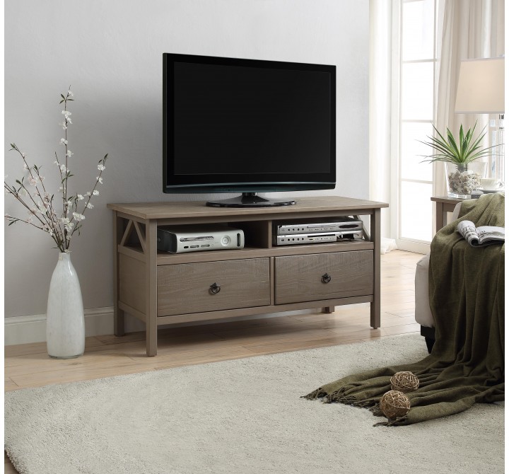 Linon Home Decor Titian Rustic Gray TV Stand