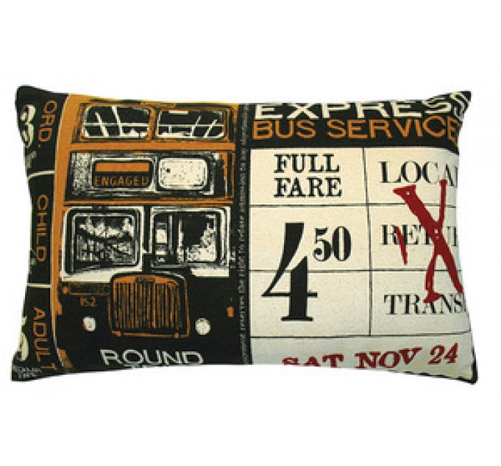 Koko Company Ticket Pillow in Yellow