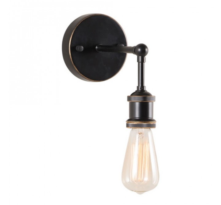 Zuo Modern Miserite Wall Lamp Antique Black Gold & Copper