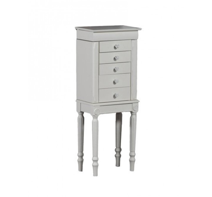 Linon Sonia Jewelry Armoire - White