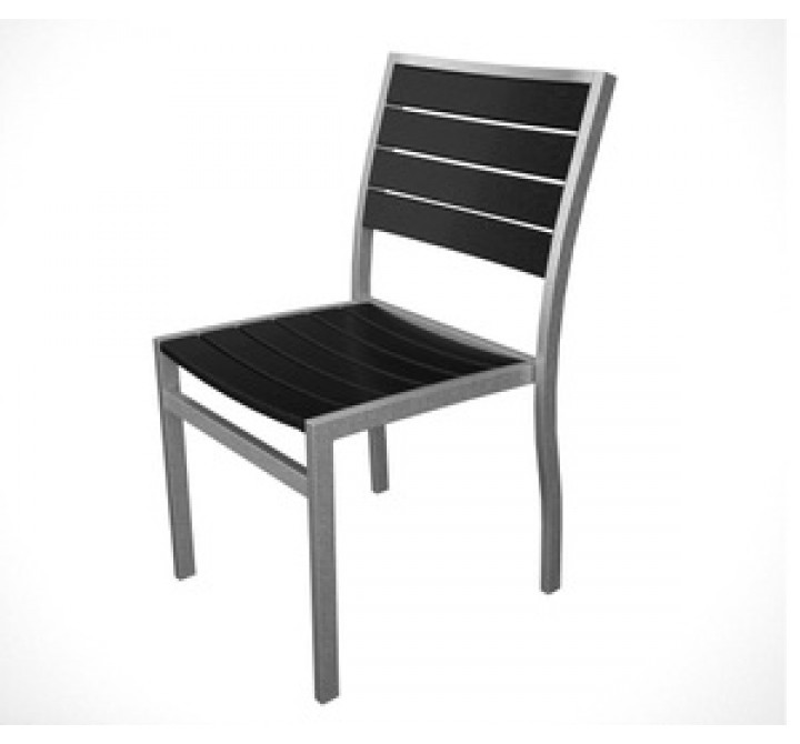 POLYWOOD¨ Euro Chair in Silver Set of 2