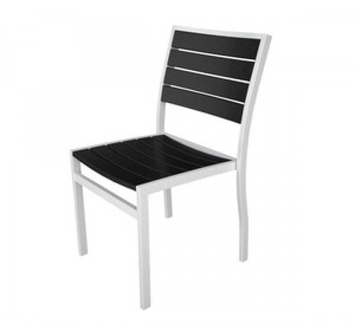 Poly-Wood Euro Chair in White - Set of 2