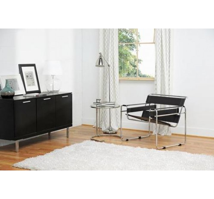 Baxton Studio Jericho Leather Accent Chair