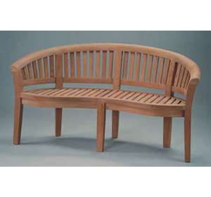 Anderson Teak Curve 3-Seater Bench Extra Thick Wood
