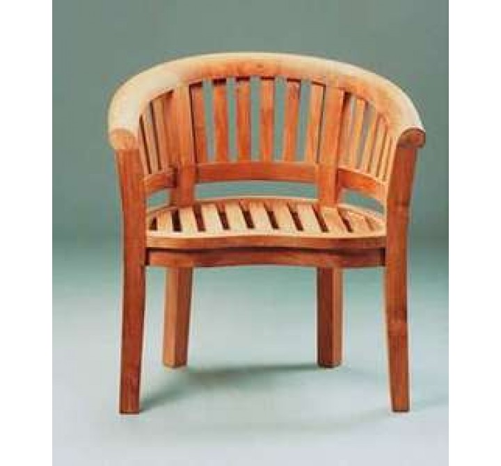 Anderson Teak Curve Armchair Extra Thick Wood