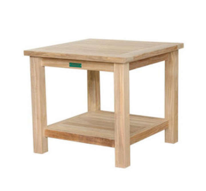 Anderson Teak Safari Occasional Table with Drawer & Rattan Baskets