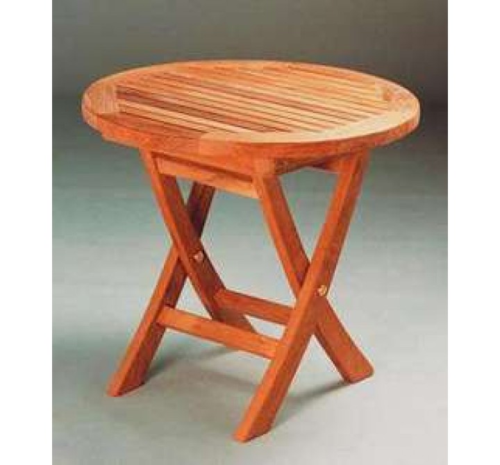 Anderson Teak Bahama 20-inch Mini Side Round Folding Table