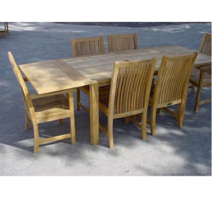 Anderson Teak Bahama 95" Rectangular Table w/ Double Leaf Extensions