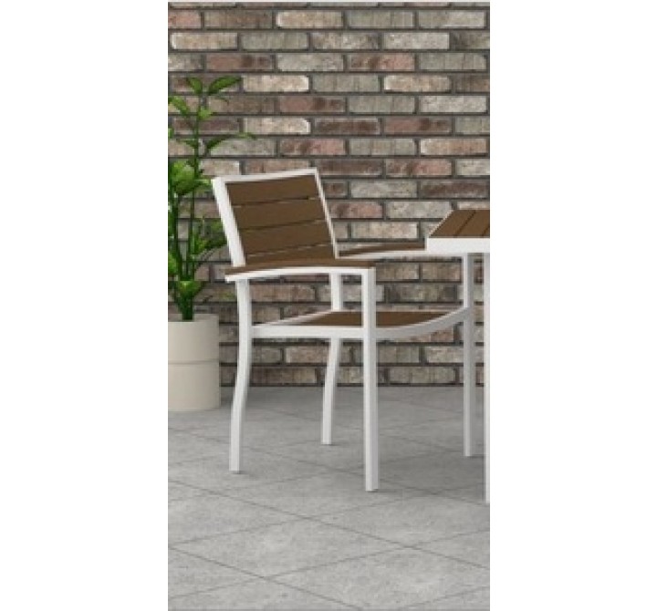 Poly-Wood Euro Dining Table White