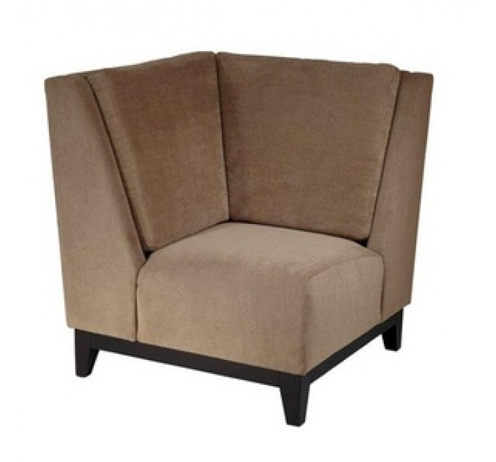 Ave-Six Merge Corner Chair in Easy Brownstone Fabric