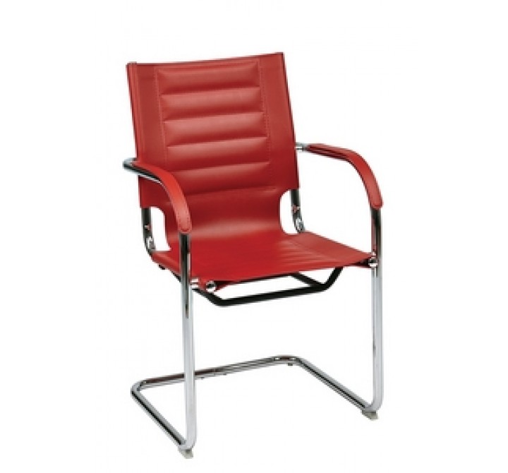 Ave Six Trinidad Guest Chair Red Finish