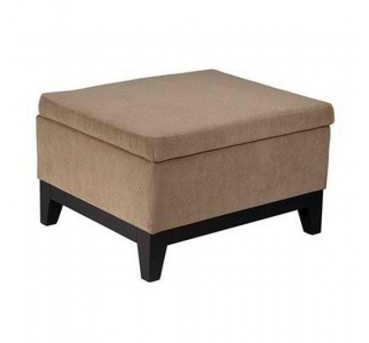 Ave-Six Merge Storage Ottoman in Easy Brownstone Fabric