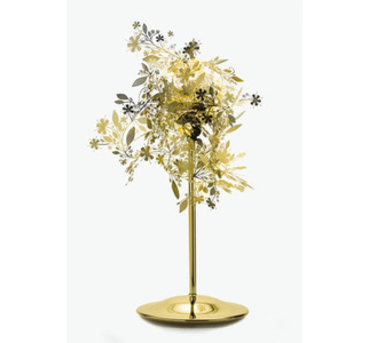 Artecnica Garland Home Table Lamp Brass Light with Matching Brass Base