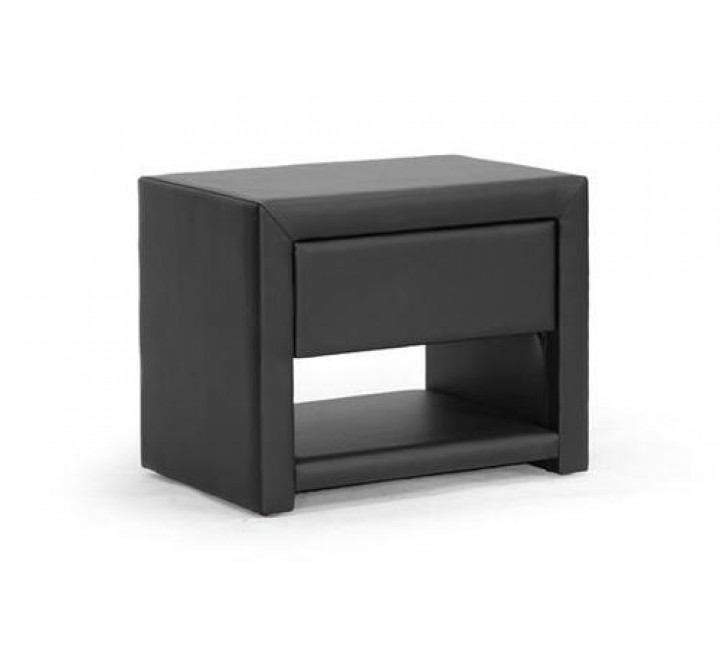 Baxton Studio Massey Upholstered Modern Nightstand