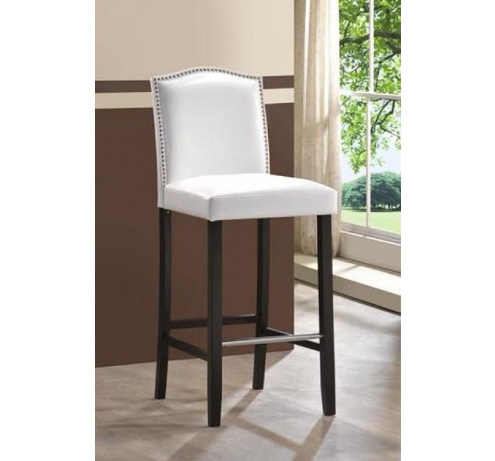 Baxton Studio Libra Modern Barstool w/ Nailhead Trim - Set of 2