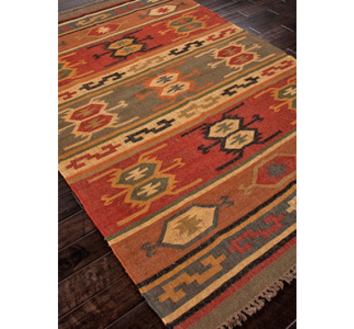 Jaipur Bedouin Thebes Flat-Weave Deep Rust Rug