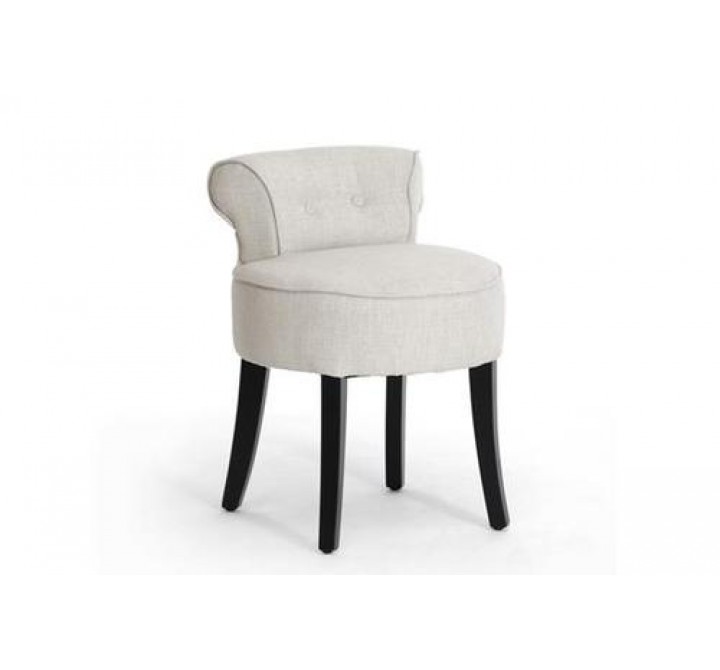 Baxton Studio Millani Linen Modern Lounge Stool