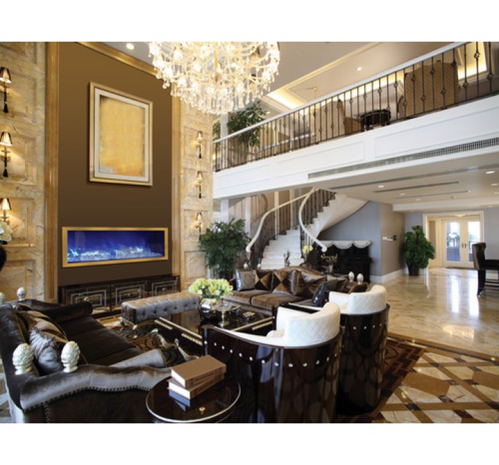 Amantii Electric Fireplace Fire & Ice Series 72" Built in