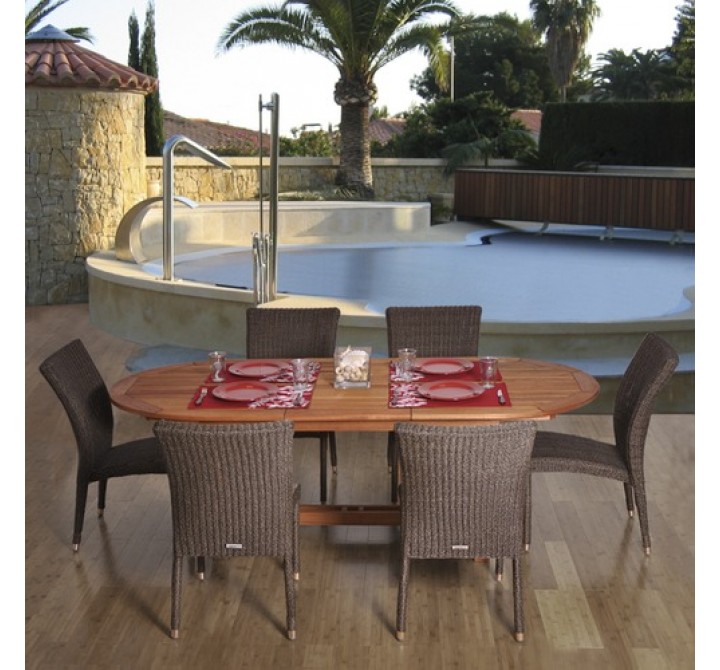 International Home Miami Amazonia Le Mans 7-pc Dining Set