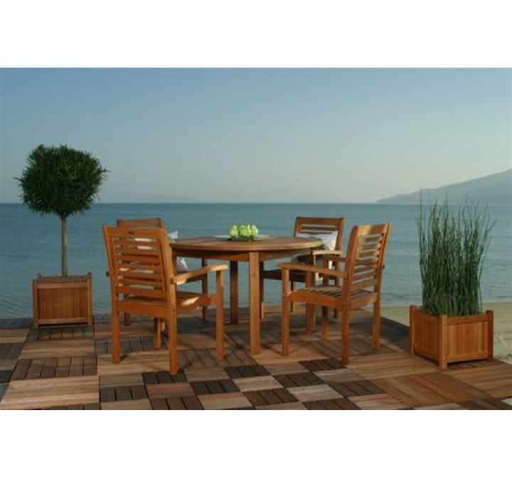 International Home Miami Amazonia Milano Round 5 Piece Set