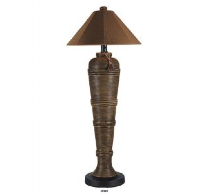 Patio Concepts Canyon 60" Outdoor Floor Lamp with Nutmeg Sunbrella Shade