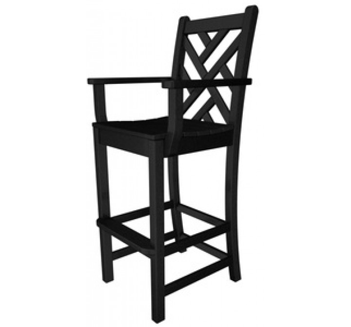 Poly-Wood Chippendale Bar Arm Chair