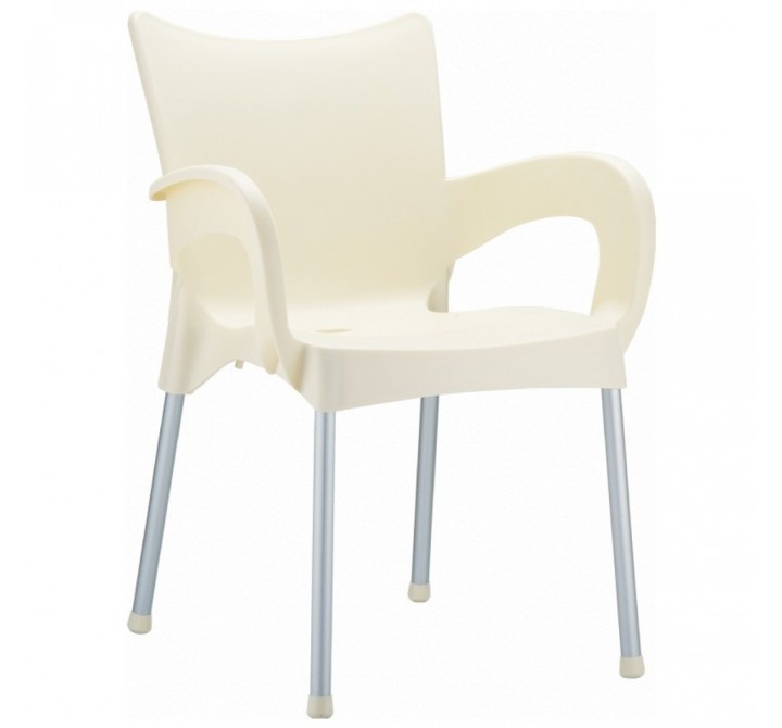 Compamia Romeo Resin Dining Arm Chair Beige - Set of 4