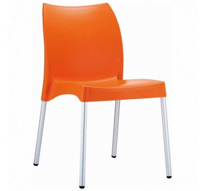 Compamia Vita Resin Outdoor Dining Chair Orange - Set of 2