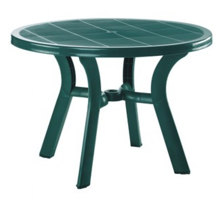 Truva Resin Round Dining Table 42 inch Green