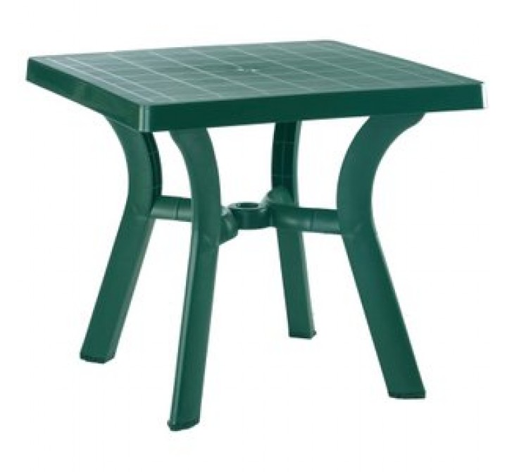 Viva Resin Square Dining Table 31 inch Green