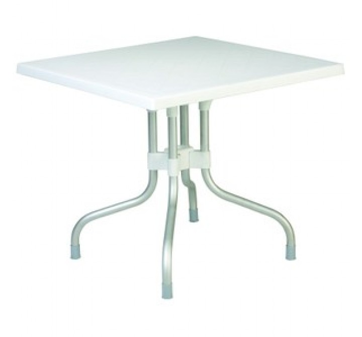Compamia Forza Square Folding Table 31 inch White