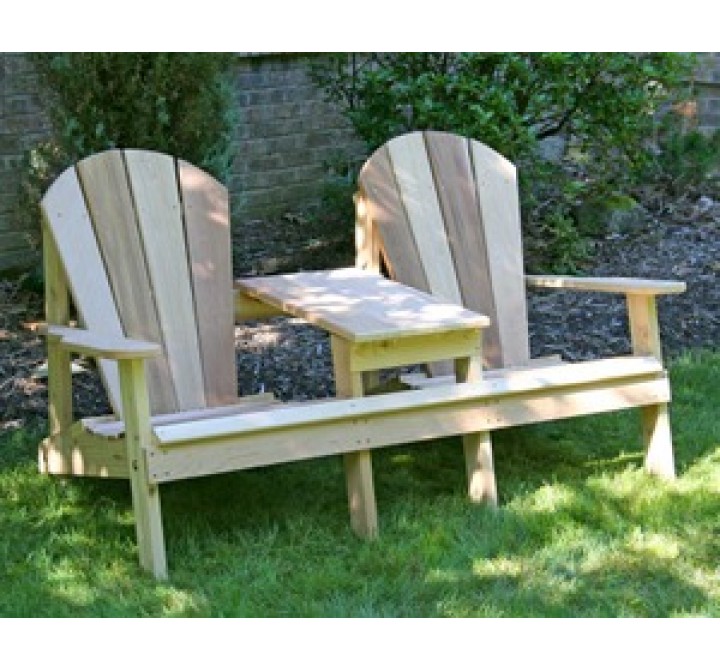 Creekvine Designs Cedar Adirondack Settee