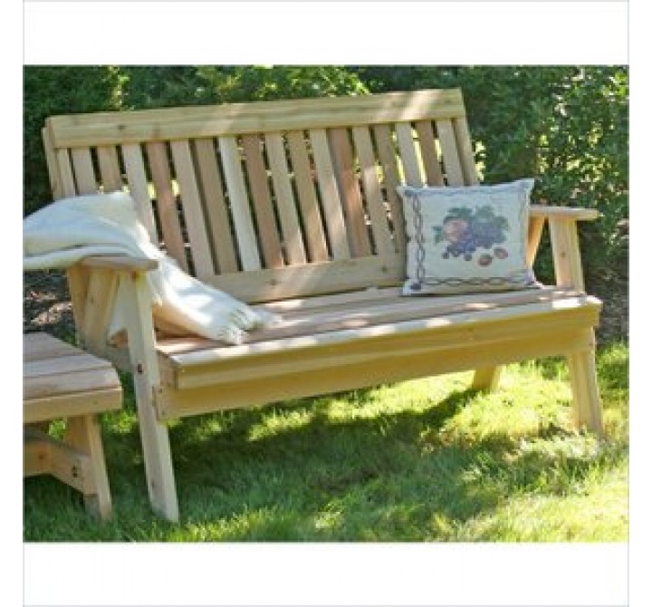 Creekvine Designs 5-Inch Cedar Countryside Garden Bench