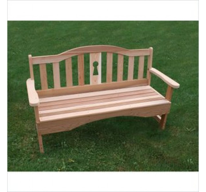 Creekvine Designs 5-Inch Cedar Keyway Garden Bench