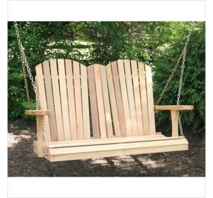 Creekvine Designs Cedar Adirondack Chair Style Porch Swing
