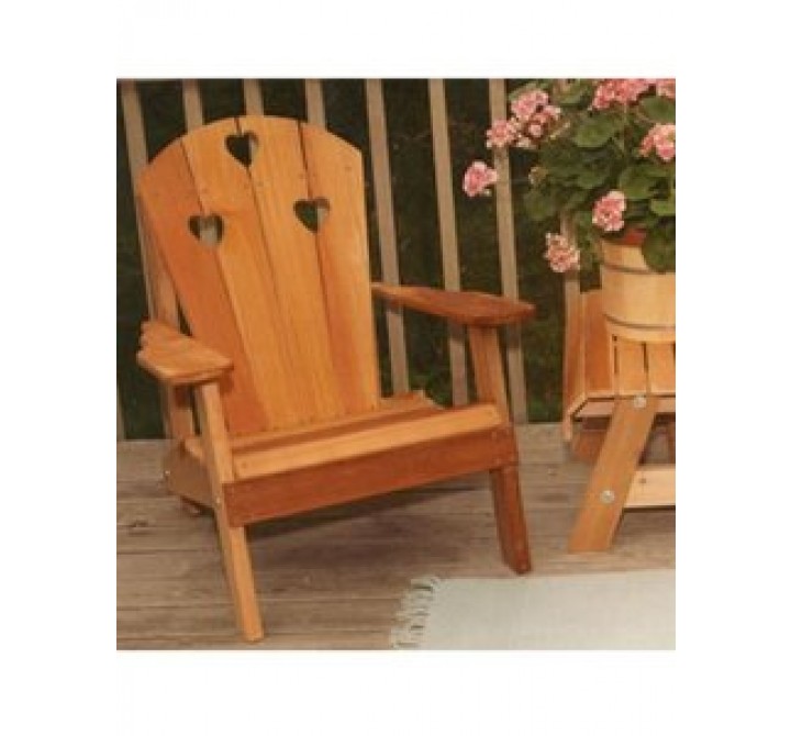 Creekvine Designs Cedar Country Hearts Adirondack Chair
