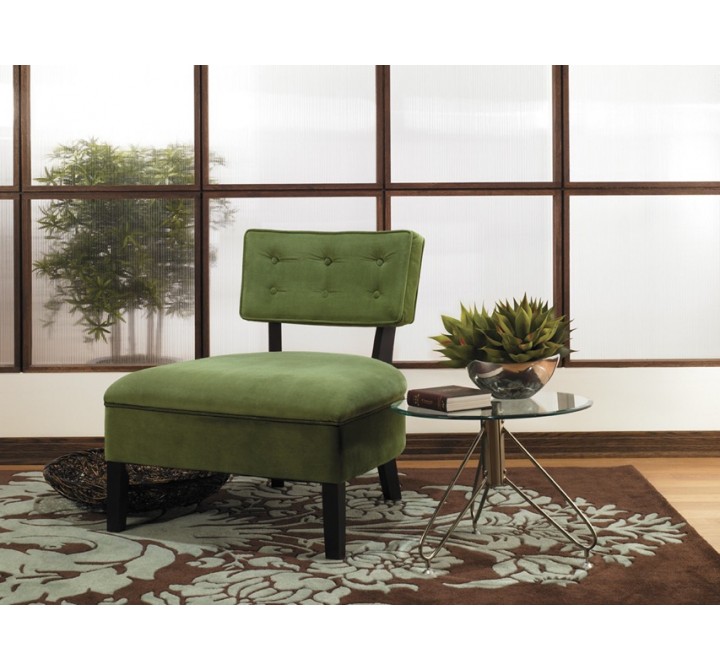 Ave-Six Curves Button Accent Chair